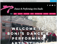 Tablet Screenshot of bonisdance.com